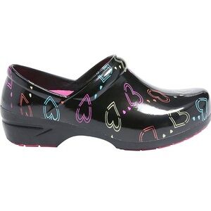 Anywear SRANGEL Women's Healthcare Professional Closed Back Clog Hearts